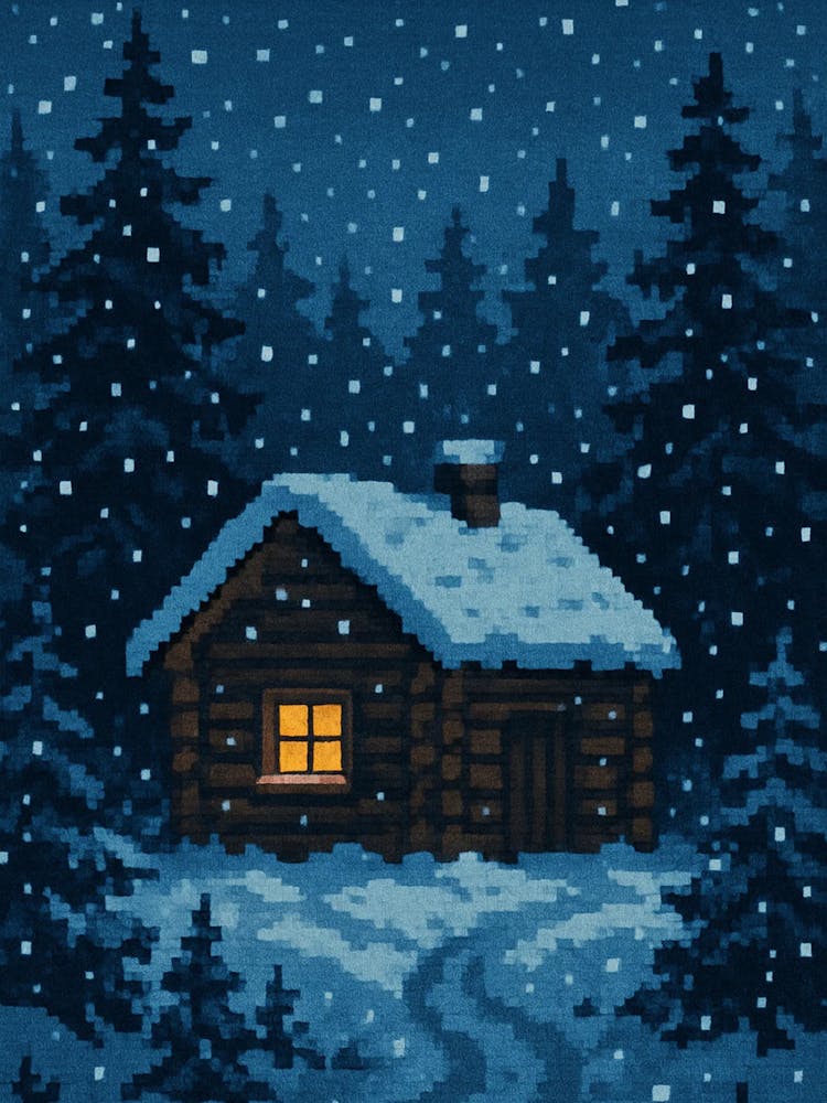 Cabin In The Snow