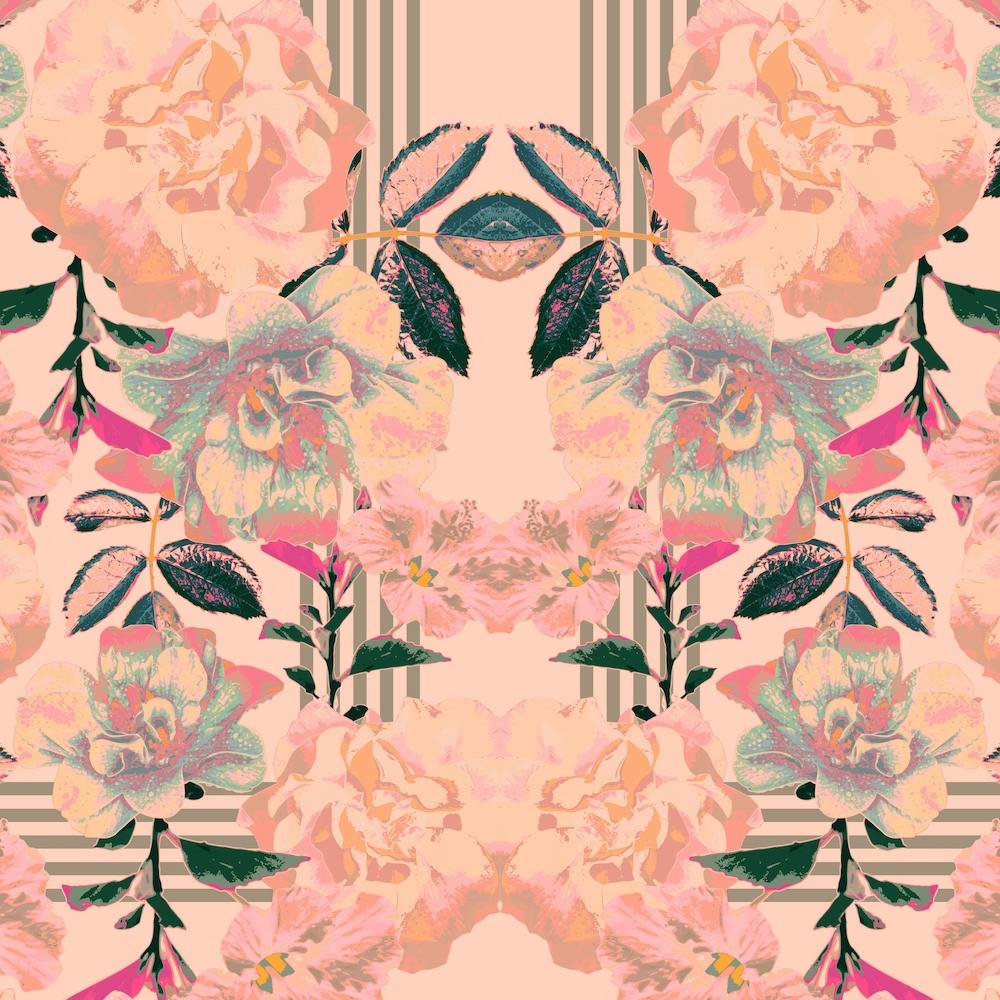 Pink Abstract Bloom II