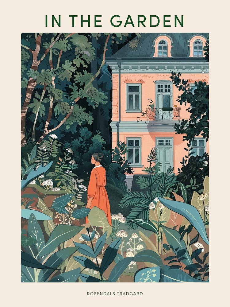 In The Garden Poster Rosendals Tradgard Sweden 4