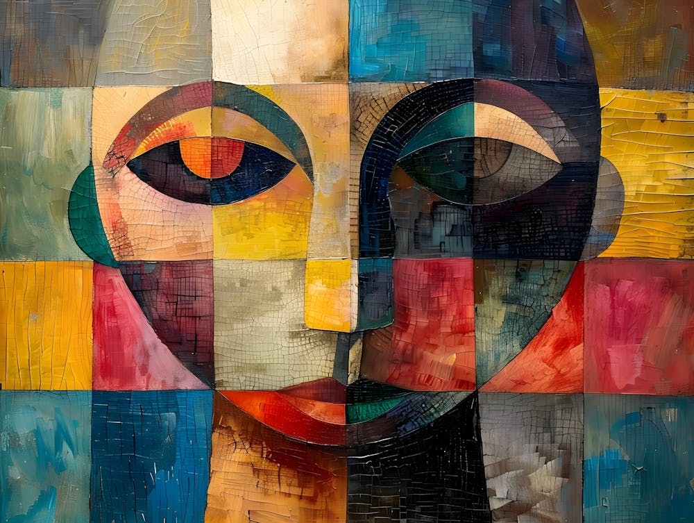 Modern Colorful Faces 3
