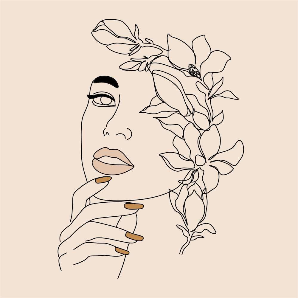 Flower Head Woman