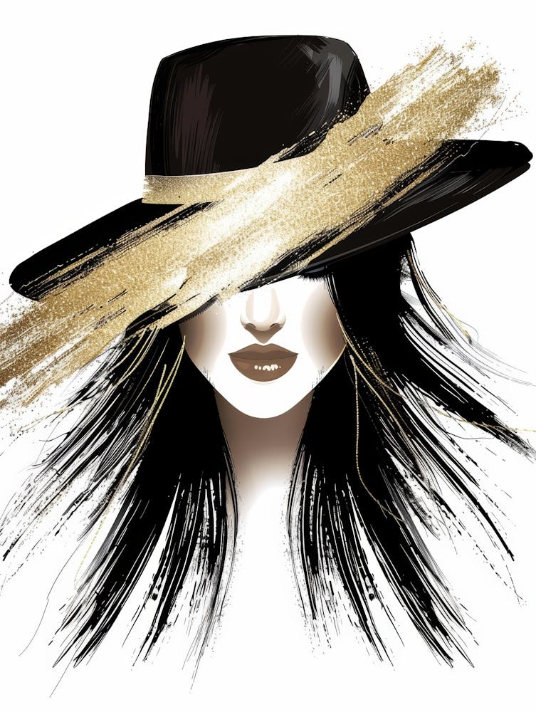 Fashion Girl In A Hat