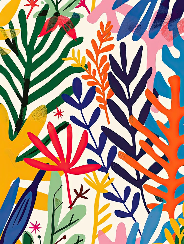 Chromatic Rainforest Matisse Style