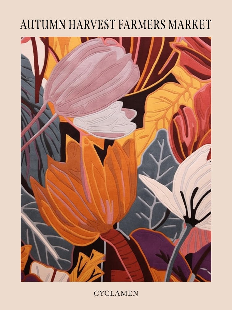 Fall Botanicals Cyclamen 3 Poster