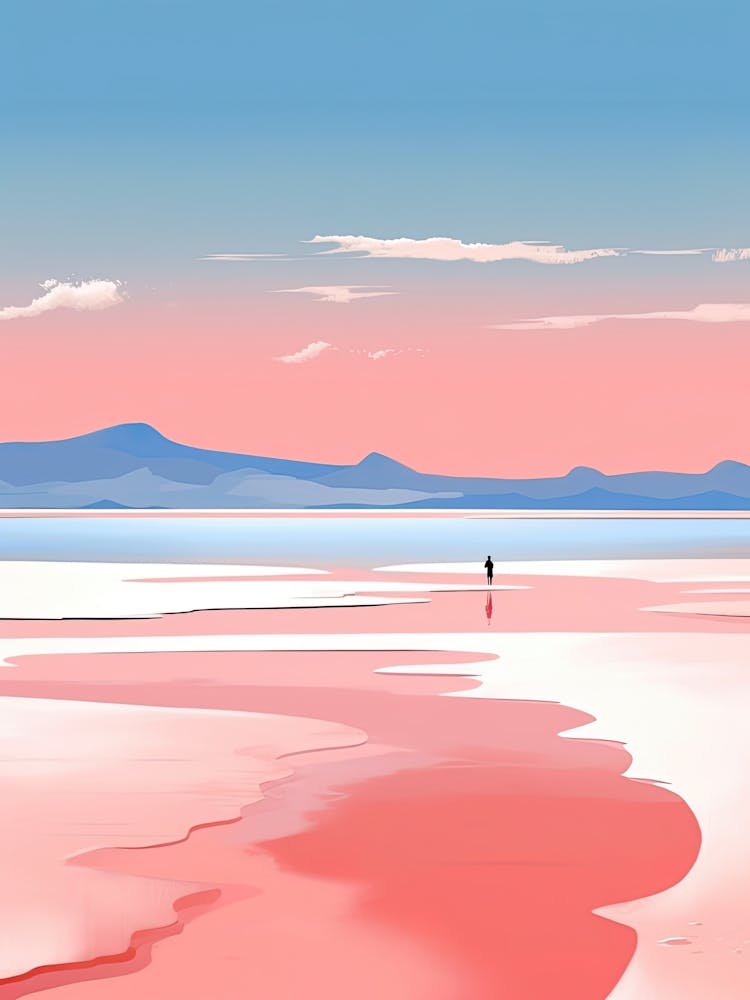 Whitehaven Beach, Australia, Bold Outlines 1