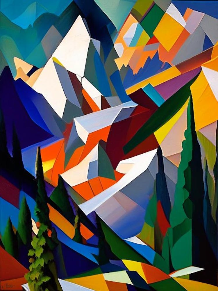 Yellowstone National Park United States Of America Cubo FuturisticII
