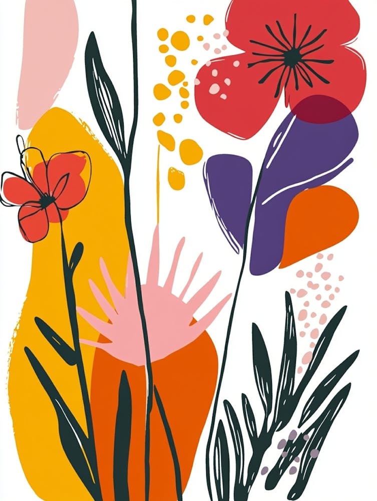 Abstract Flower Painting 10