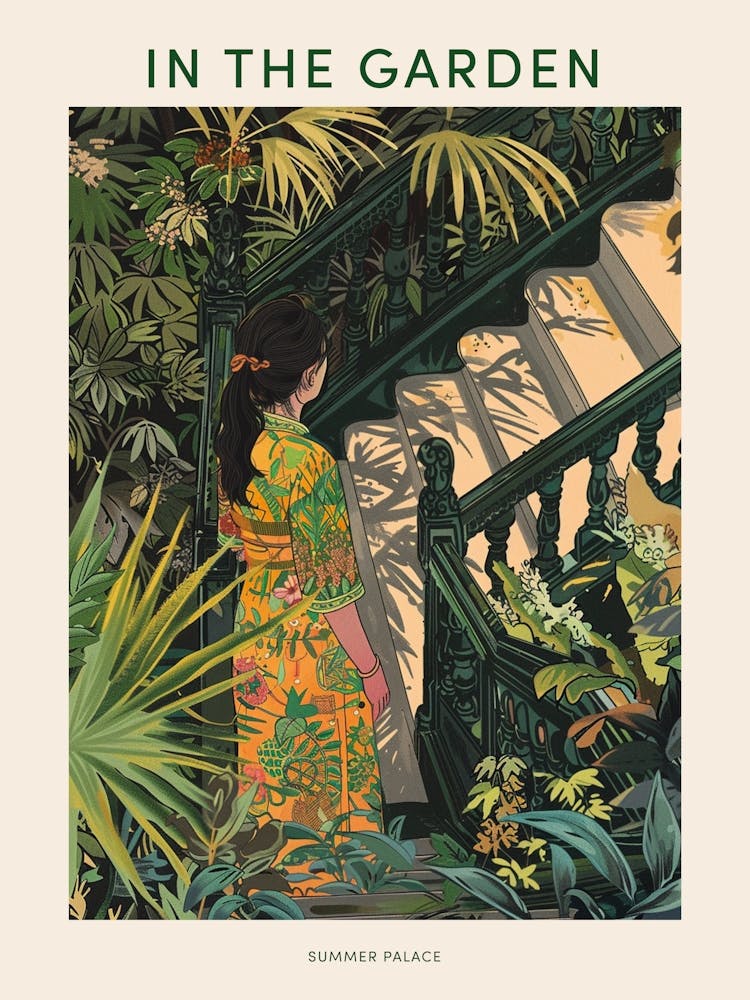 In The Garden Poster Summer Palace China 2