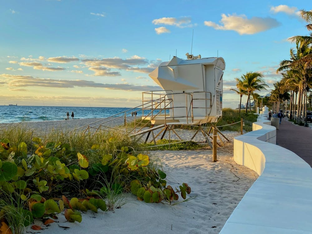 Lifeguard Tower On Fort Lauderdale Beach