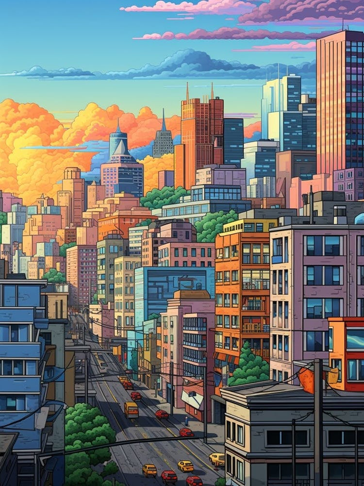 Cityscape Pixel Art 4