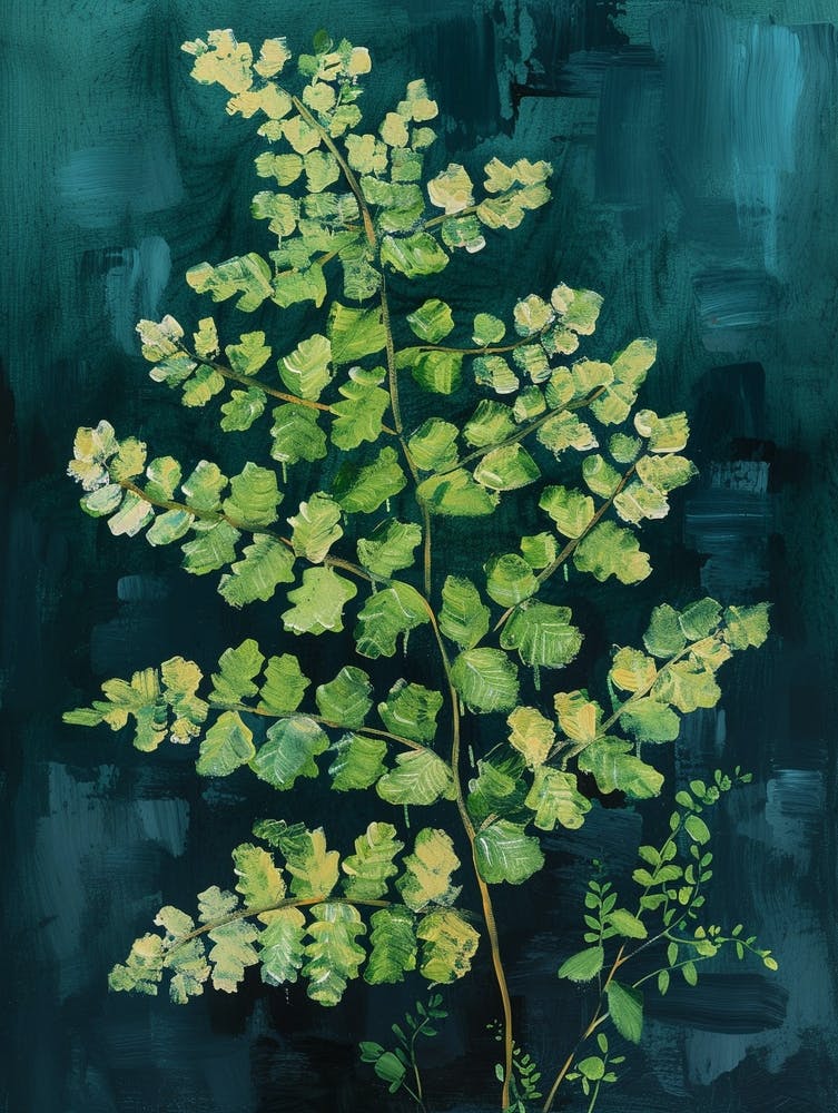Southern Maidenhair Fern Painting 3