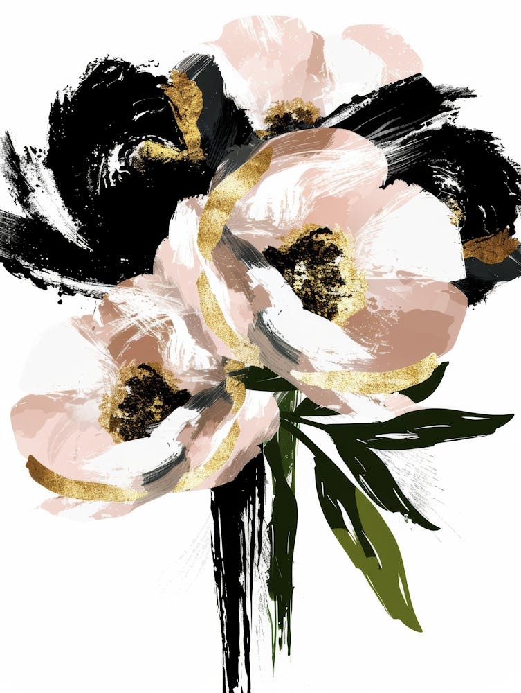 Black And White Flowers 1