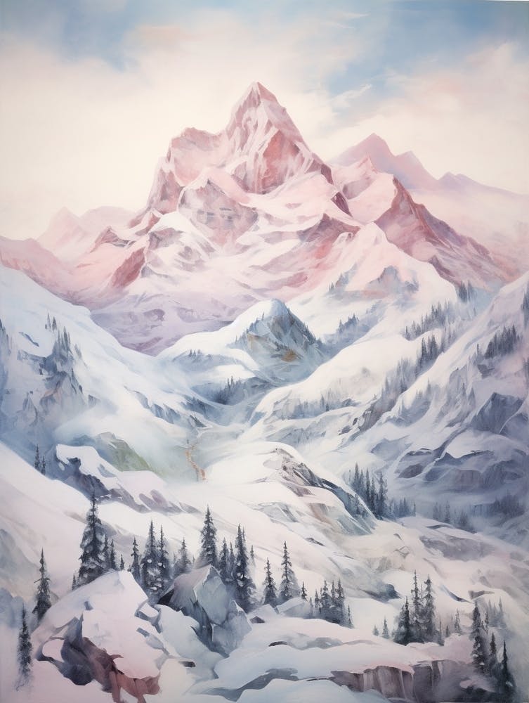 Dreamy Winter Painting Triglav National Park Slovenia 2