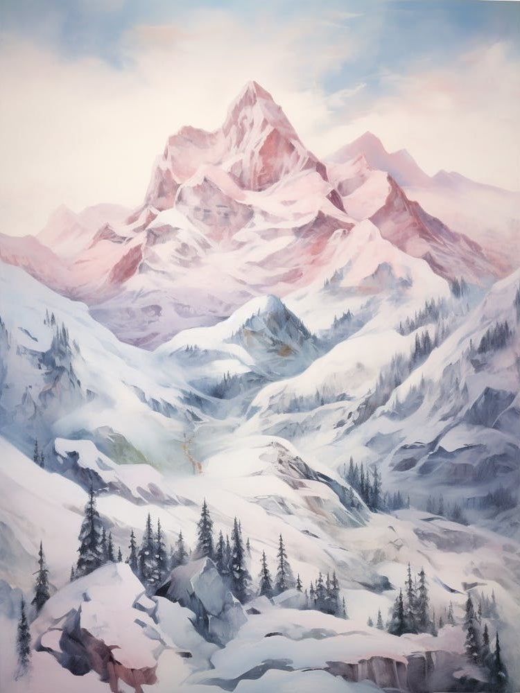 Dreamy Winter Painting Triglav National Park Slovenia 2