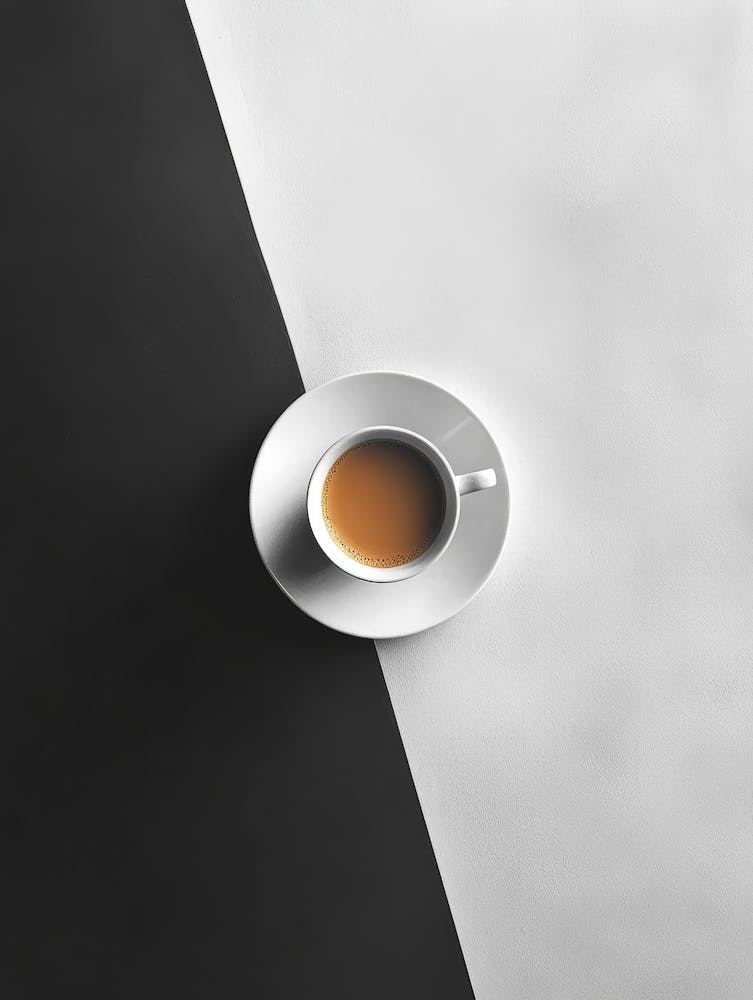 Black And White Coffee Cup 1