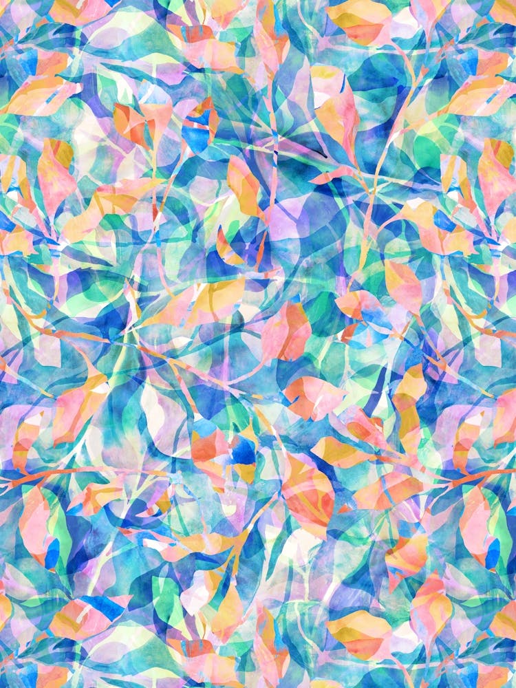 Watercolour Painted Foliage - Coast