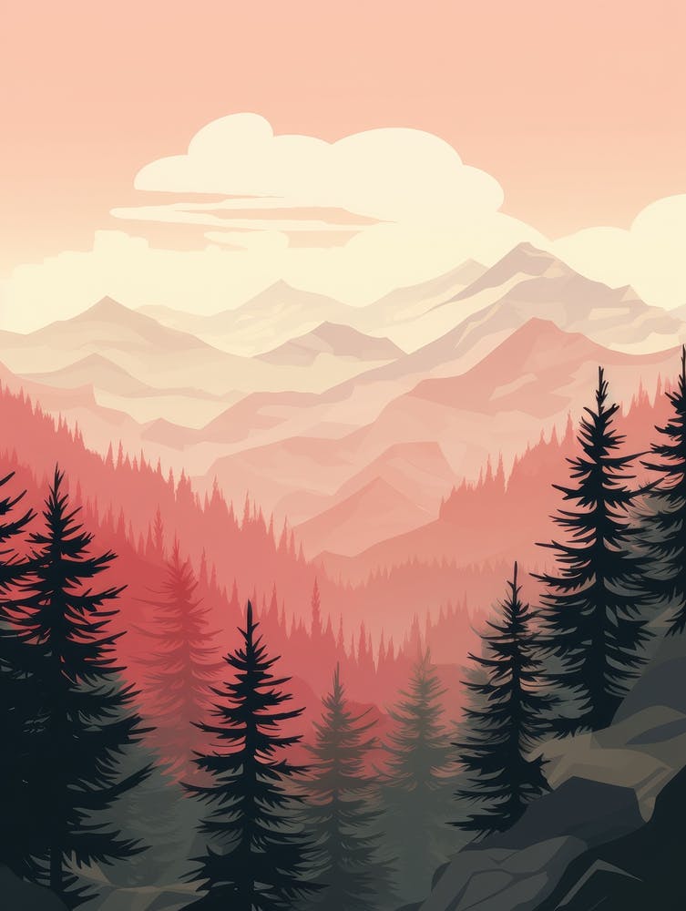Landscape Of Mountains