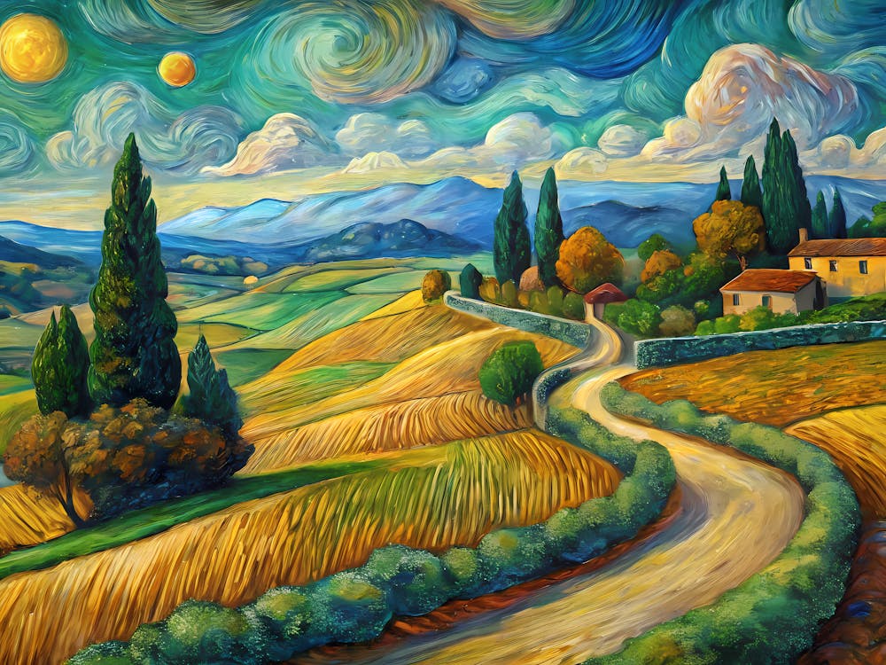 van gogh Tuscany