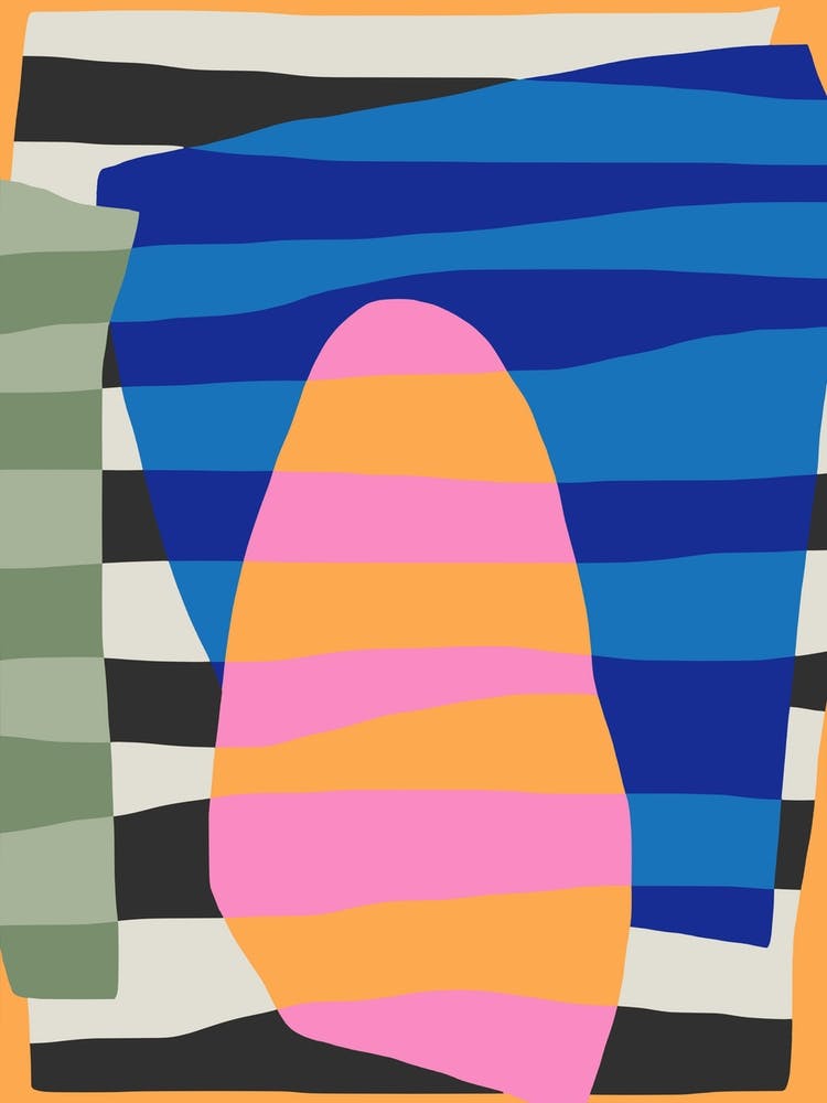 Abstract Stripe Minimal Collage 9