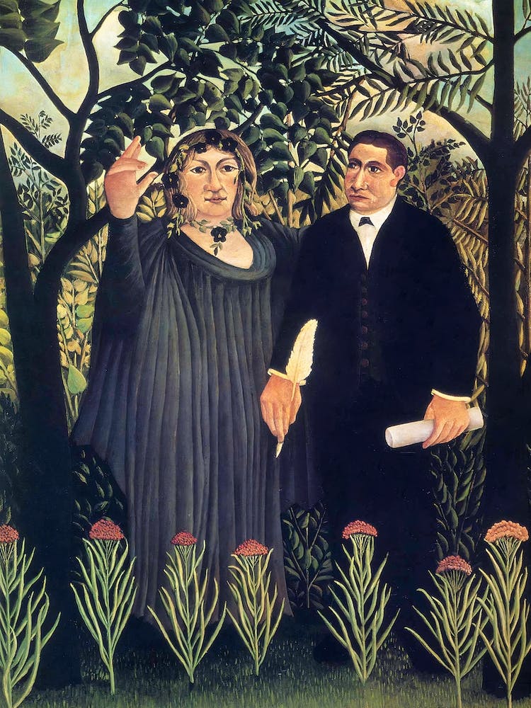 The Muse Inspiring The Poet, Henri Rousseau