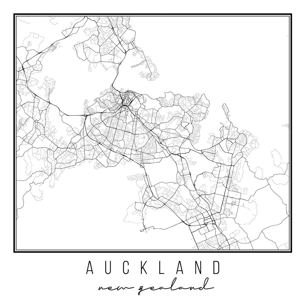 Auckland New Zealand Street Map