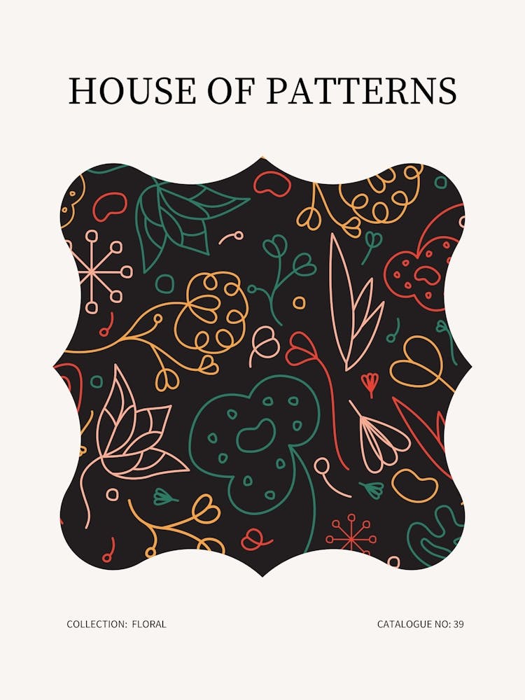 Floral Pattern Poster 39