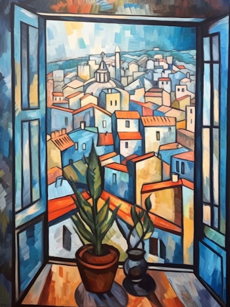 Window View Havana Of In The Style Of Cubism 4