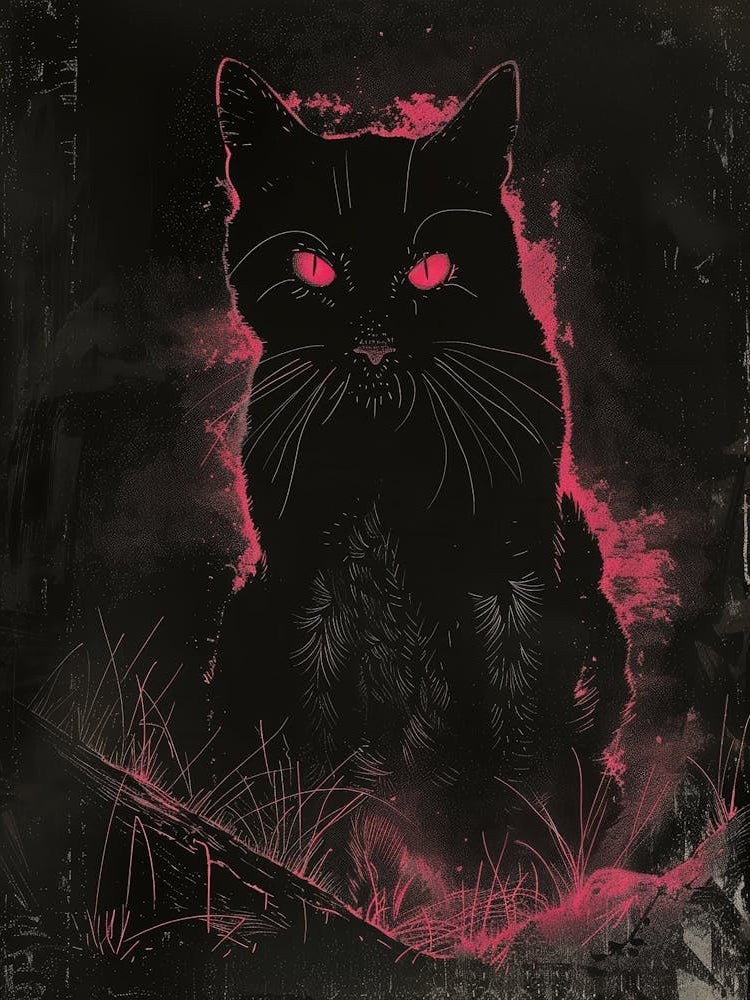 Cat With Red Eyes 7