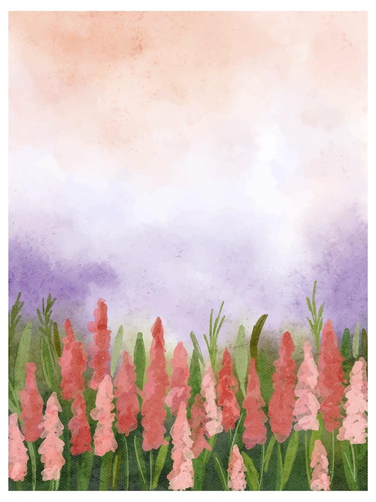 Watercolor Of Flowers 2