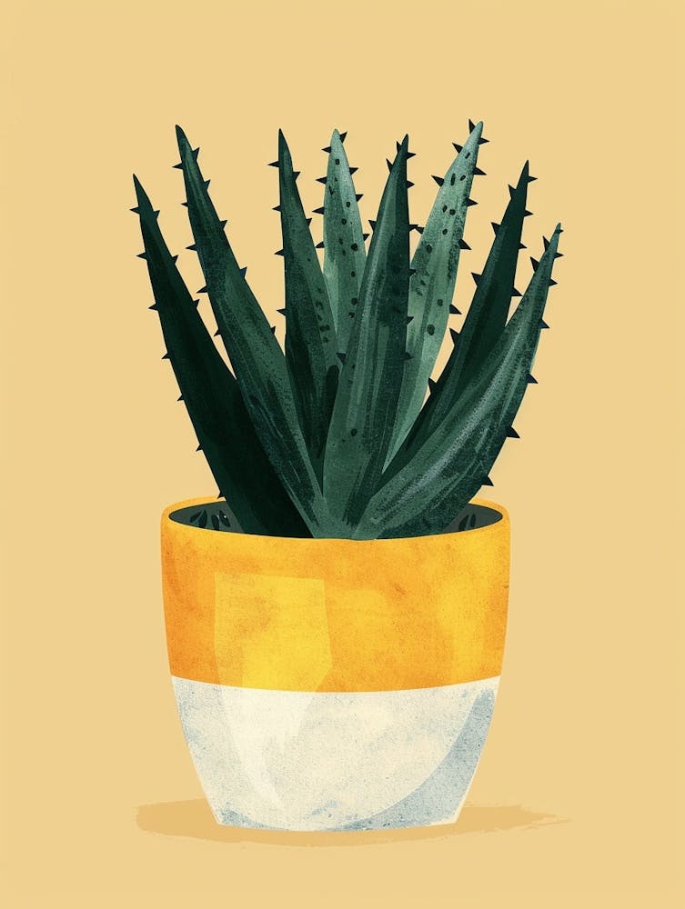 Succulents Plant Minimalist Illustration 1