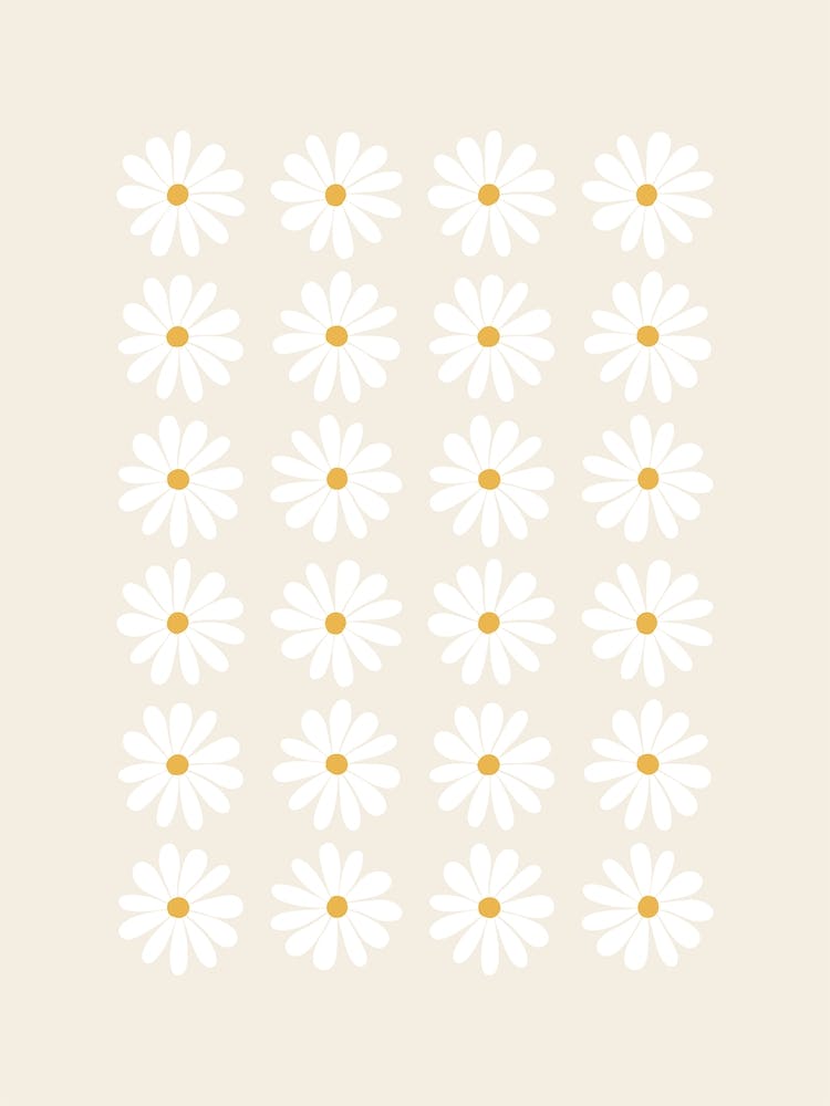 Light Beige Daisy Rows