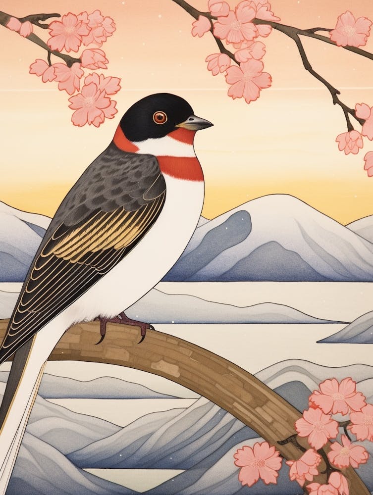 Bird Illustration Barn Swallow 1