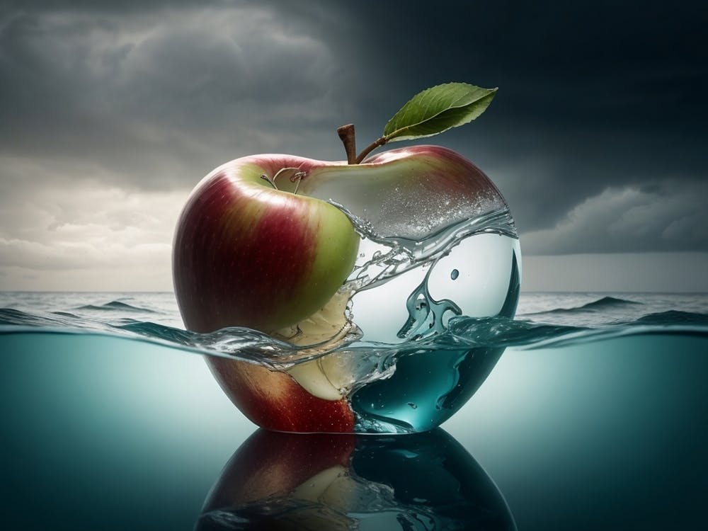 Apple In Water