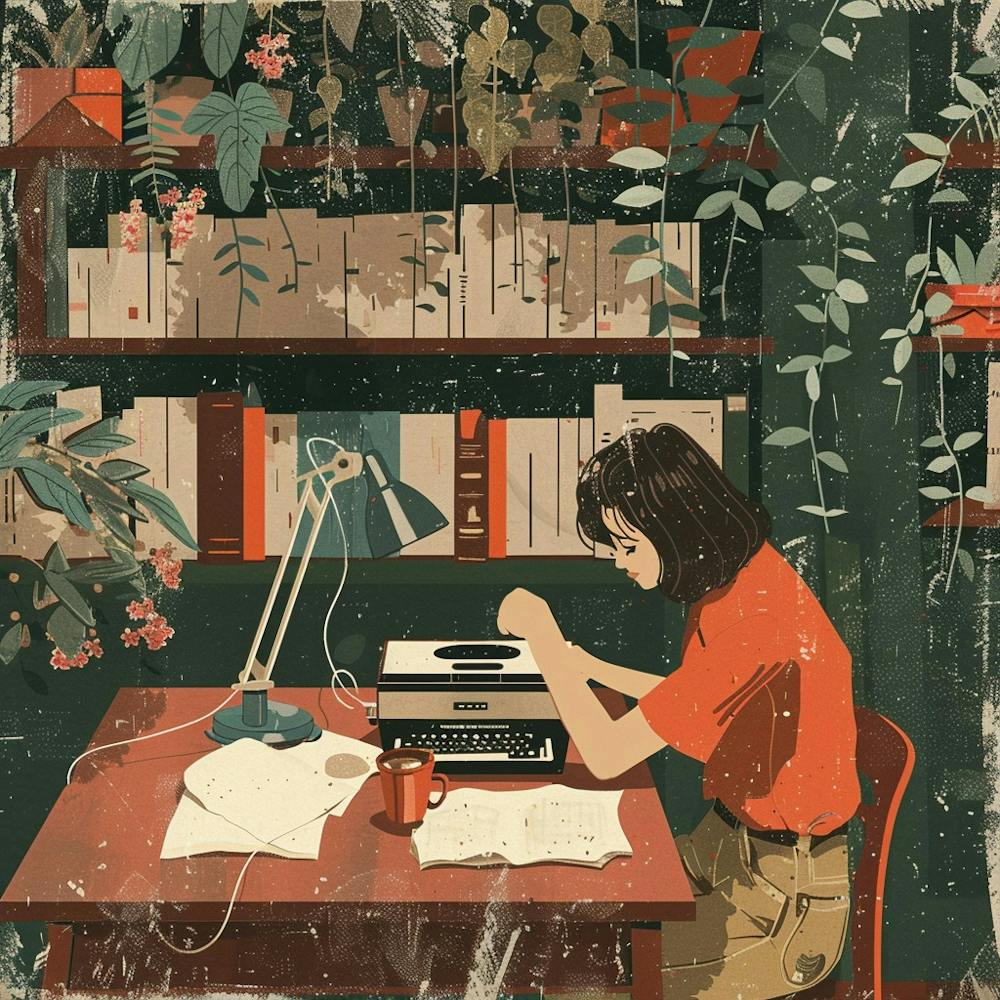 Girl In The Library