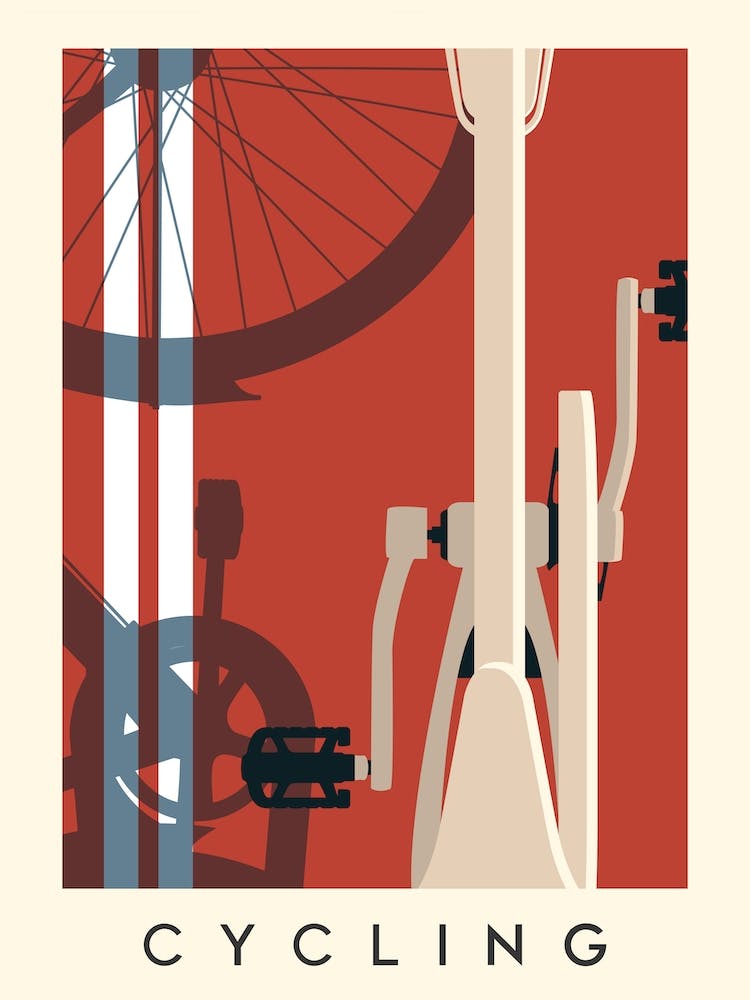 Cycling Minimalist Illustration