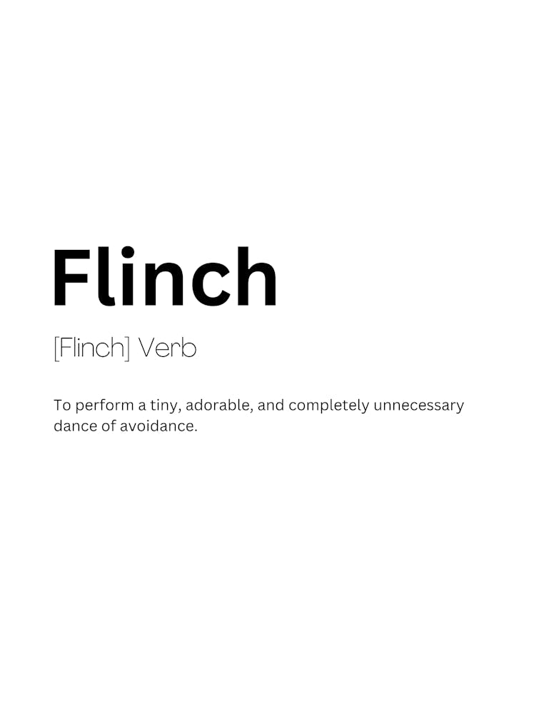 Flinch Definition Meaning 1