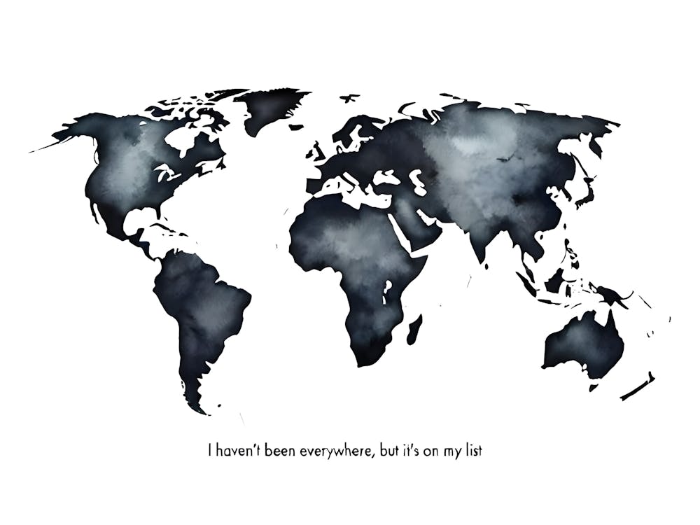 Wanderlust World Map – A Traveler’s Dream