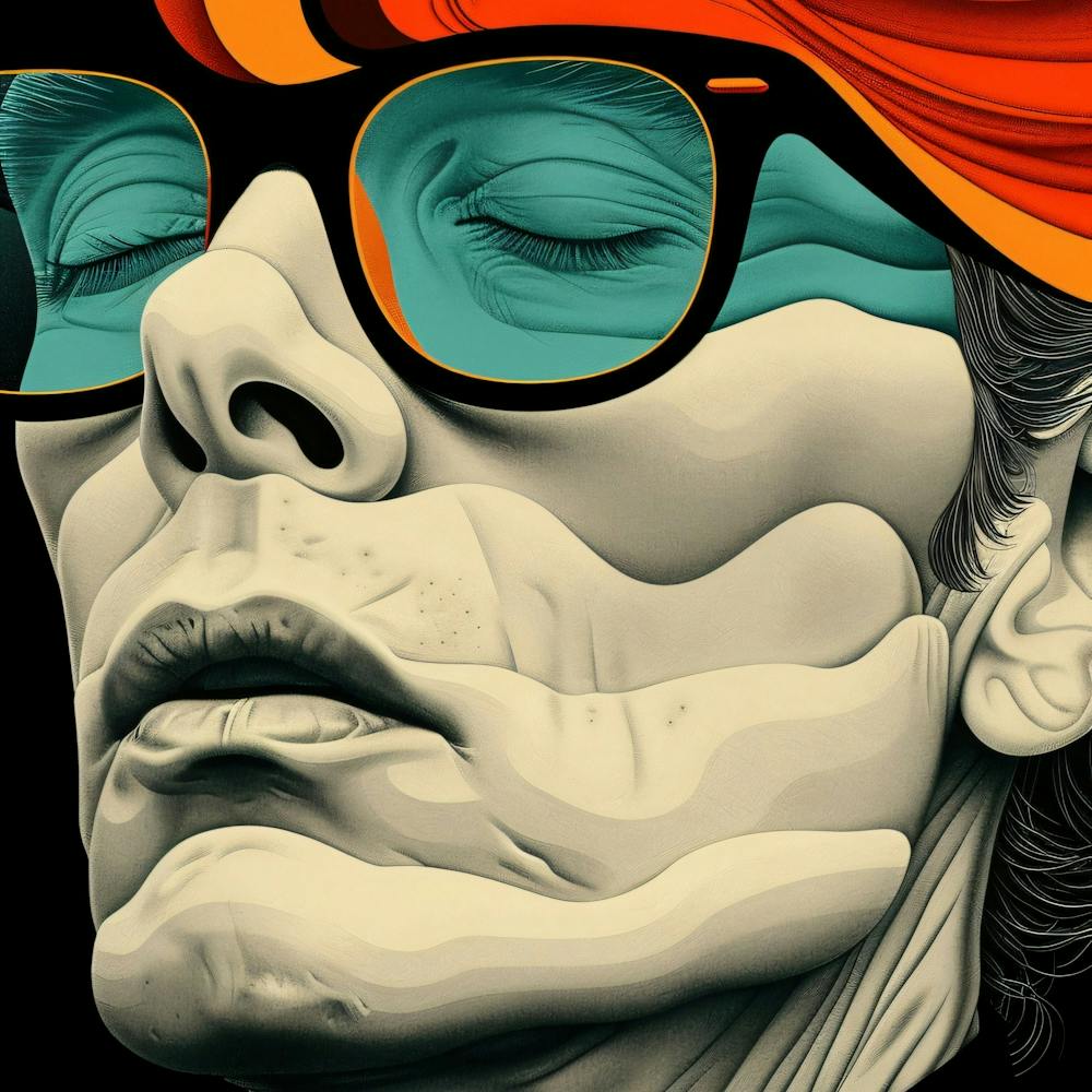 Portrait Of A Man With Glasses 8