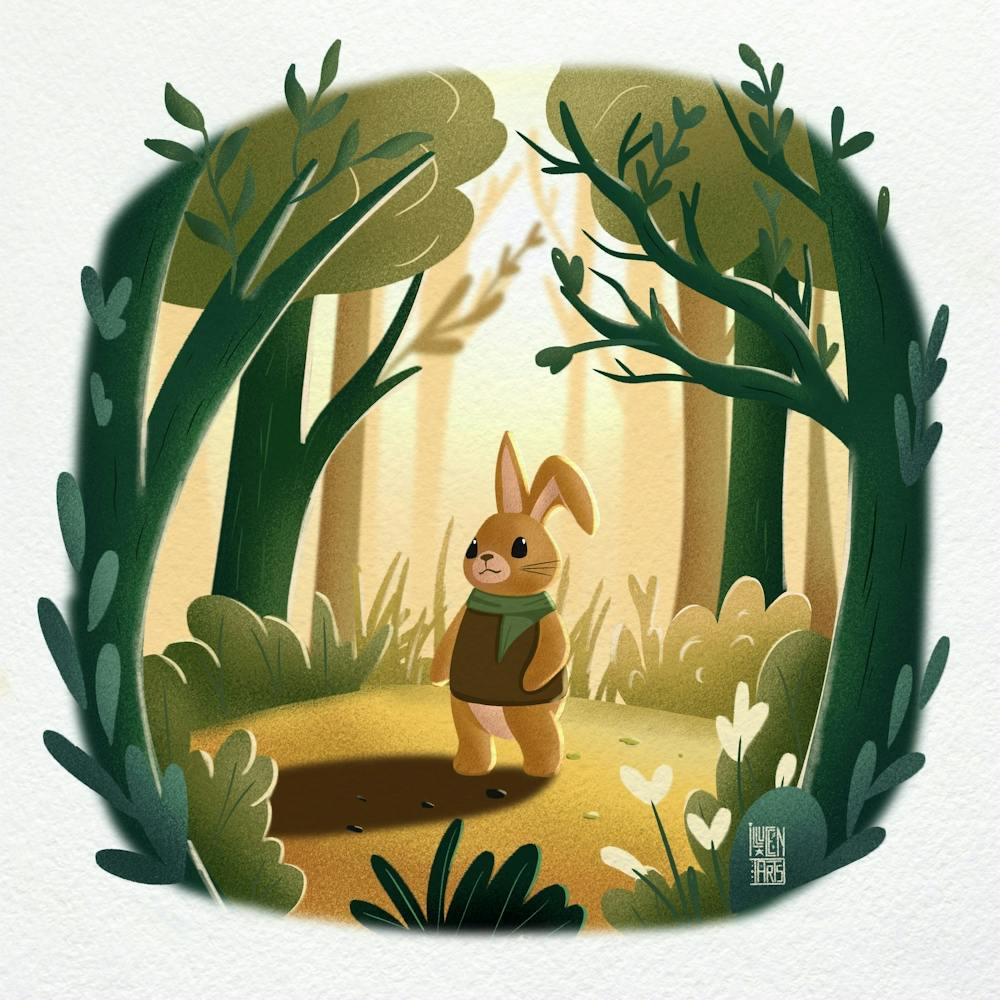 Rabbit In The Woods