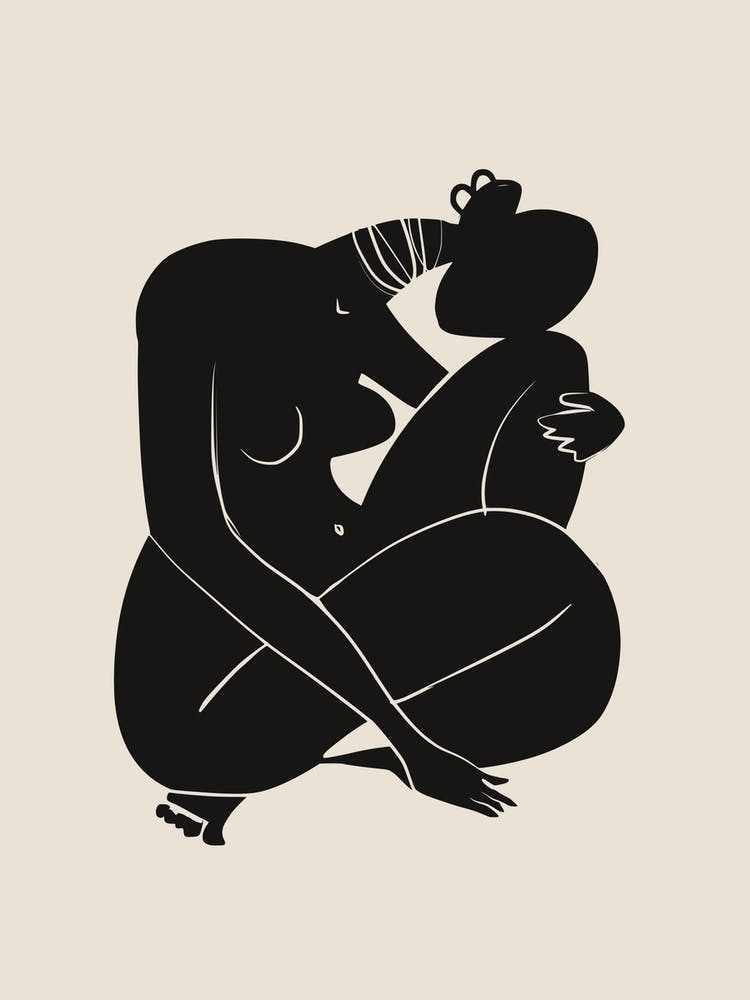 Baby Curl African Nude In Black