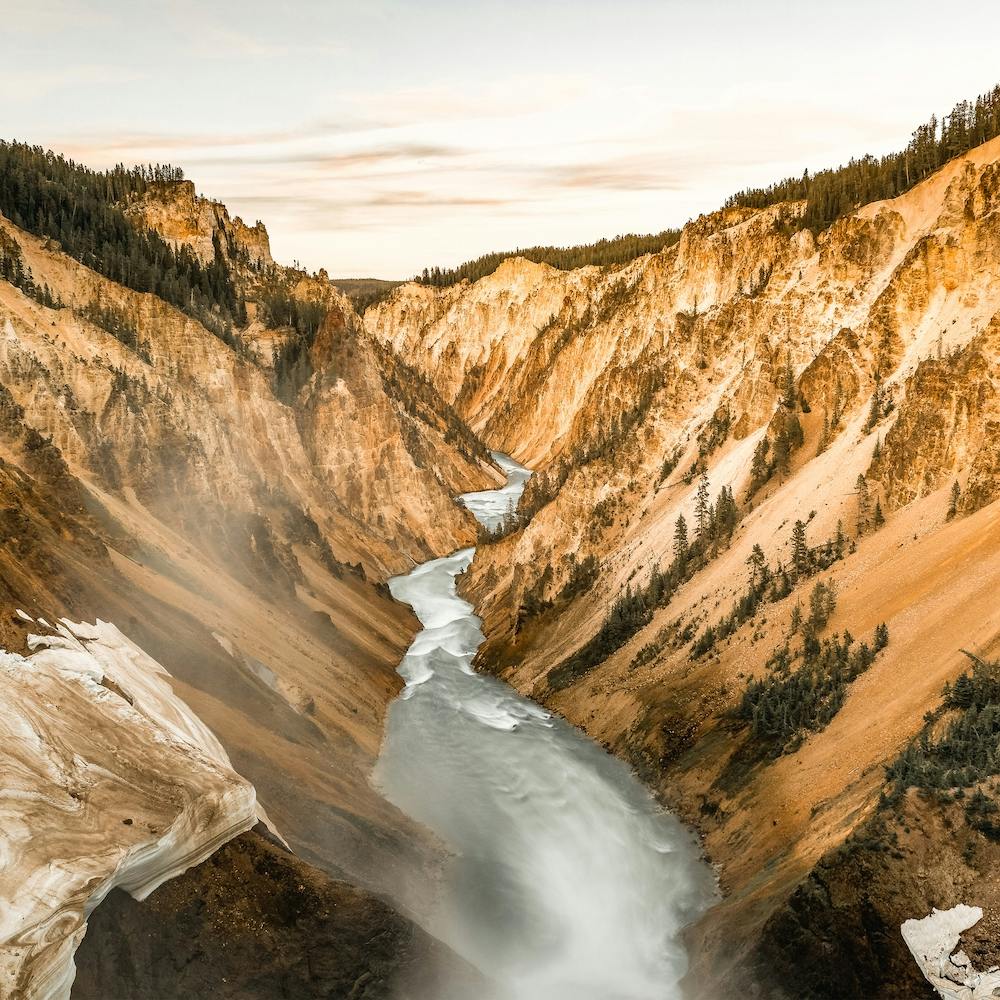 Grand Canyon Of The Yellowstone Square