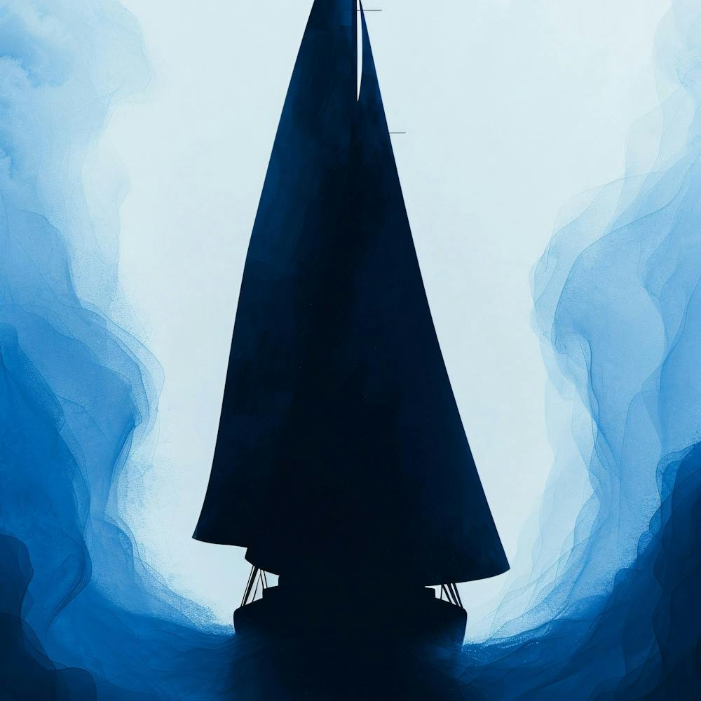 Segelboot im Ozean 1