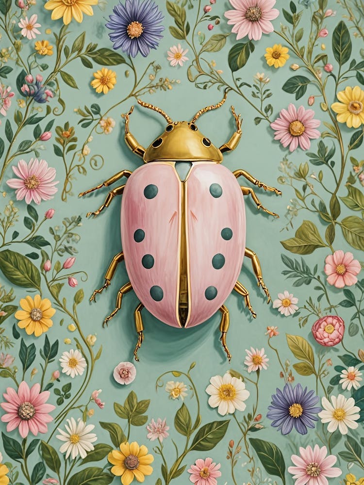 Floral Ladybug