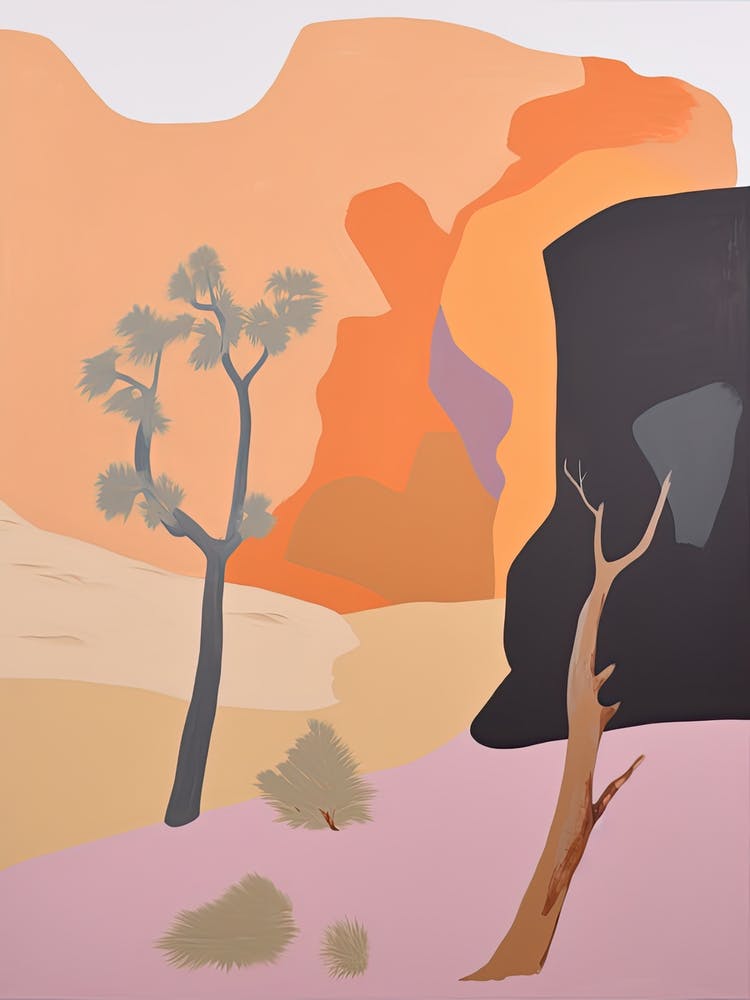 Sahara Desert   Africa, Contemporary Abstract Illustration 4