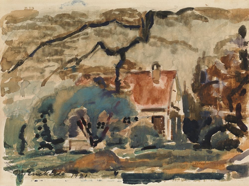 Villa Of The Artist In Kilo, 1921 By Magnus Enckell
