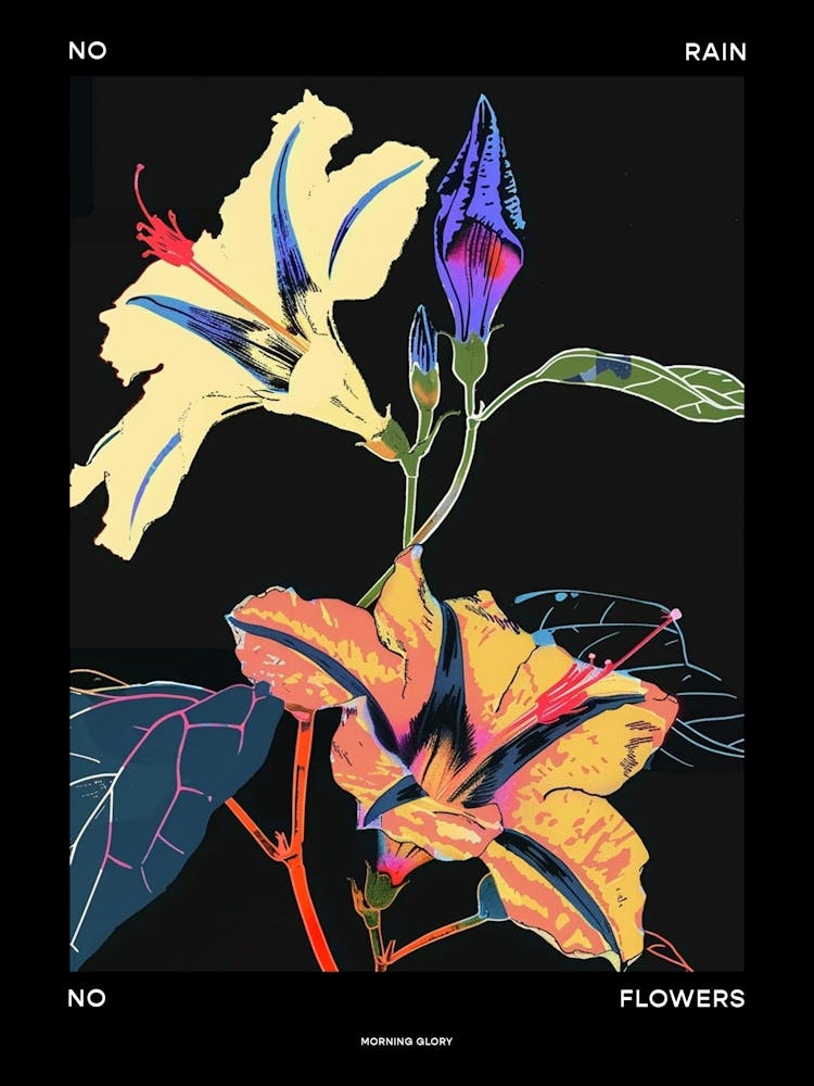 Kein Regen, keine Blumen Poster Prunkwinde 1