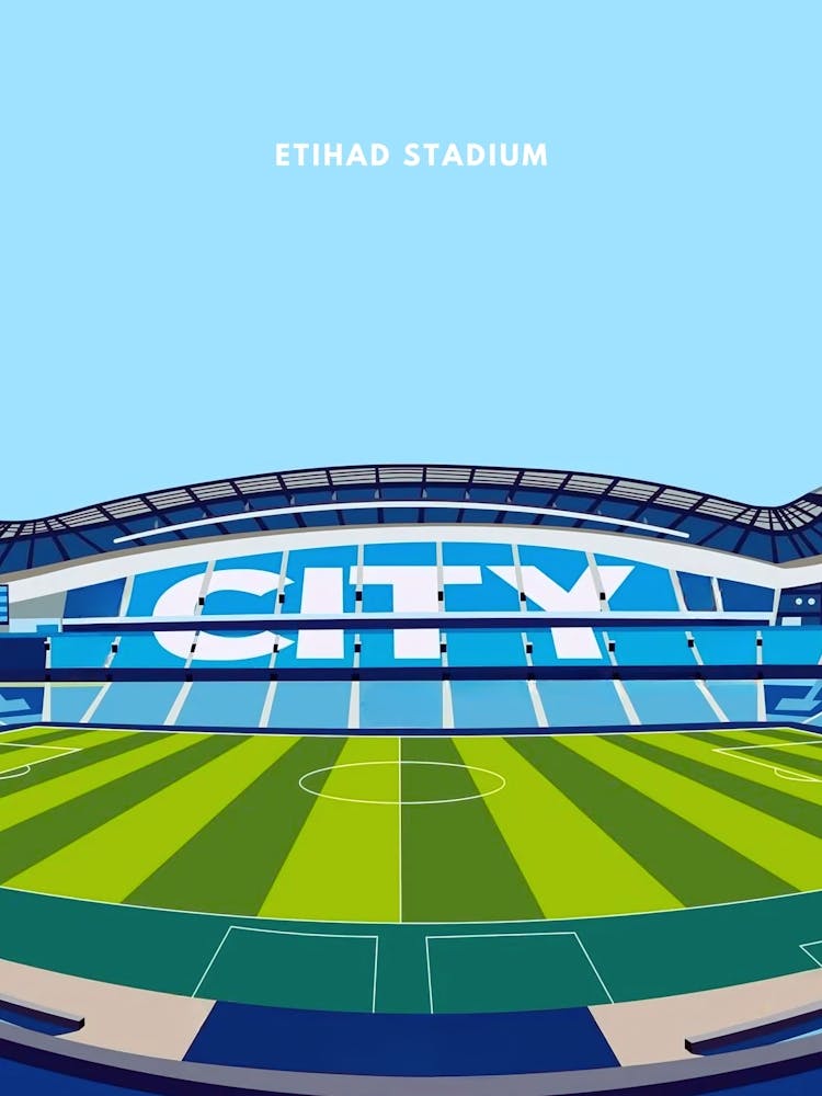 Etihad Stadium Manchester City Print