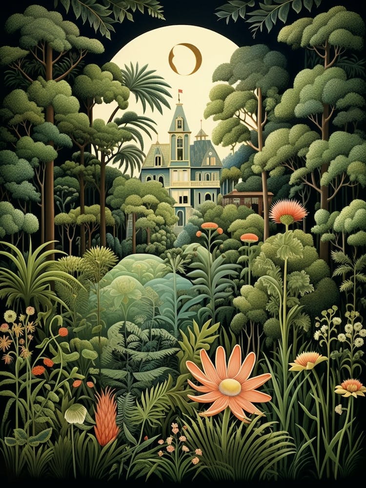 Longue Vue House And Gardens Usa Henri Rousseau Style 1