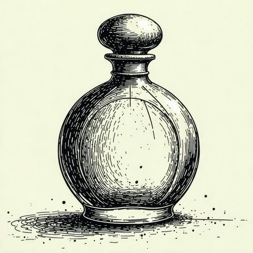 Drawing Of A Perfume Bottle