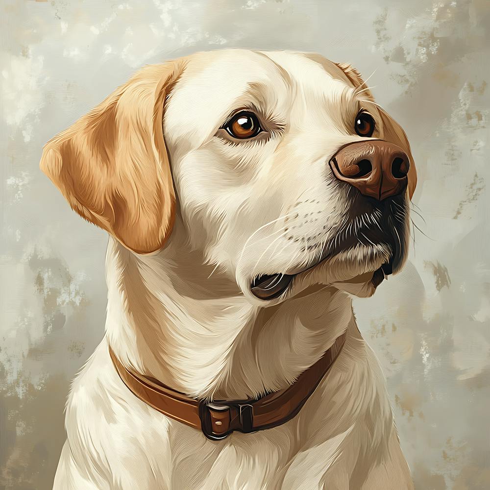 Labrador Retriever Calm Oil Painting 8